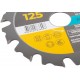 Диск пильный для УШМ, 125 х 22,2 мм, 12 зубьев + 2 кольца 22,2/20 мм и 22,2/16 мм (37612М)