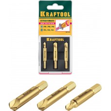 Набор экстракторов поврежденного крепежа, 3 шт KRAFTOOL 26770-H3