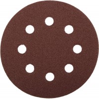 Круг шлифовальный универсальный Мастер 125 мм, 8 отверстий, Р60, 5 шт ЗУБР 35562-125-060