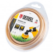 Леска для триммера армированная алюминием круглая, 3,0мм х 15м, блистер ALUFLEX Denzel (96832)