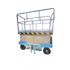 Подъемник ножничный самоходный 500 кг 12/14 м TOR SJY-0,5-12DC аккумуляторный (Y) (1050634)