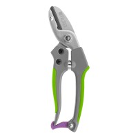 Секатор с наковальней, 170 мм, металлические обрезиненные рукоятки, Palisad (60490)