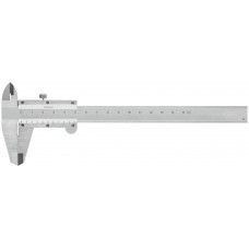 Штангенциркуль металлический хромированный 150 мм/ 0,02 мм ( пластиковый кейс ) (19840)