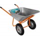 Строительная тачка двухколесная 110 л 200 кг пневматические колеса СИБИН СТ-22 39905_z01
