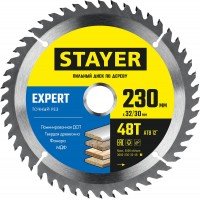 Диск пильный по дереву Expert, 230 x 32/30 мм, 48T, точный рез STAYER 3682-230-32-48_z01