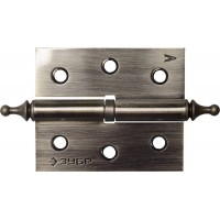 Петля карточная 75 х 63 х 2.5 мм, разъемная, левая, цвет старая латунь (AB), 2 шт ЗУБР 37605-075-5L