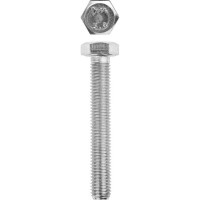 Болт M10 x 80 мм, кл. пр. 5.8, цинк, 5 кг, ГОСТ 7798-70 ЗУБР 303080-10-080