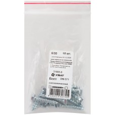 Болт сантехнический 6х30 мм DIN 571, 10 шт 31603-0