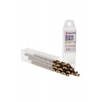 Комплект свёрл по металлу индустриальных, 10 шт, DIN 338, HSS-E Co5, Тип VA, 5xD, O7.00 мм (ZA-74070-S10)