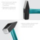 Слесарный молоток Fiberglass, 800 г KRAFTOOL 2007-08