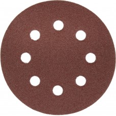 Круг шлифовальный универсальный Мастер 125 мм, 8 отверстий, Р80, 5 шт ЗУБР 35562-125-080