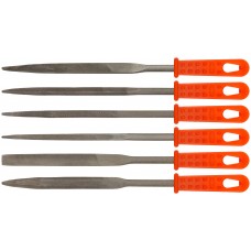 Надфили пластмассовая ручка 5х140/70 мм, 6 шт. (42160)