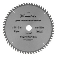 Пильный диск по дереву, 300 х 32 мм, 60 зубьев Matrix Professional (73270)