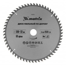 Пильный диск по дереву, 300 х 32 мм, 60 зубьев Matrix Professional (73270)
