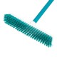 Щетка пластмассовая для чистки ковров, 27 cм, c черенком, 120 см, бирюзовая щетина, Home Palisad (935505)