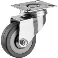 Колесо поворотное d 50 мм, г/п 35 кг, резина/полипропилен ЗУБР 30956-50-S