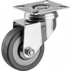 Колесо поворотное d 50 мм, г/п 35 кг, резина/полипропилен ЗУБР 30956-50-S