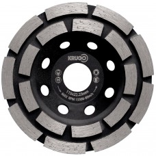 Алмазная чашка двухрядная 115 x 22.23mm KRUGO (CWD45A)