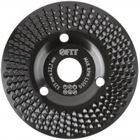 Диск обдирочный по дереву, наклонный, посадочный диаметр 22,2 мм, 125 мм, грубая насечка (39524)