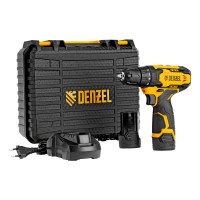 Дрель-шуруповерт аккумуляторная CDQ-12, Li-Ion, 12 В Denzel (26106)