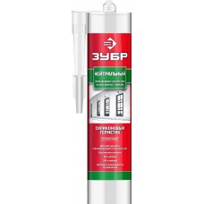 Герметик силиконовый нейтральный 280 мл, прозрачный ЗУБР 41237-2