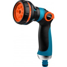 Поливочный пистолет S-8, 8 режимов, двухкомпонентный с регулятором напора, PROLine GRINDA 429100