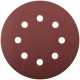 Круги шлифовальные с отверстиями (липучка), алюминий-оксидные, 125 мм, 5 шт. Р 180 (39668)