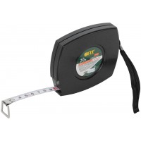 Рулетка, черный закрытый пластиковый корпус, стальная лента 20 м