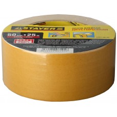 Лента клейкая двухсторонняя 50 мм, 25 м, на полипропиленовой основе STAYER 1221-50-25