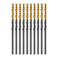 Сверло по металлу, 2 мм, HSS-Tin, Golden Tip, 10 шт. Denzel (717203)