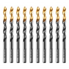Сверло по металлу, 6,5 мм, HSS-Tin, Golden Tip, 10 шт. Denzel (717216)