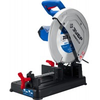 Пила отрезная (монтажная) по металлу 355 мм 2000 Вт с пильным диском холодная резка Профессионал ЗУБР ПОМ-355-Н