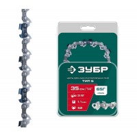 ЗУБР тип 6, 35 см, шаг 3/8?, паз 1.1 мм, 52 звена, цепь (71306-35)
