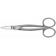 Ножницы ювелирные 180 мм, прямые лезвия, ручки с кольцами, Ni D74-1 ER-D74-1