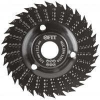 Диск-фреза обдирочный по дереву, плоский, посадочный диаметр 22,2 мм, 125 мм, грубая насечка (39529)