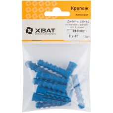 Дюбель распорный с шипами тип К синий 8 х 40 (фасовка 12 шт.) (23844-2)