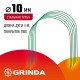 GRINDA 3.0 м, стальные, покрытие ПВХ, 6 шт, дуги для парника (422309-100-120)