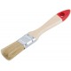 Кисть флейцевая Оптима, натур. cветлая щетина, деревянная ручка 1 (25 мм) (00813)