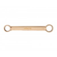 Ключ гаечный накидной двусторонний плоский 16х17 искробезопасный сплав BeCu 153A-1617, HORTZ