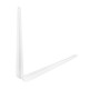Кронштейн угловой с ребром, 350 х 400 мм, белый Сибртех (94019)