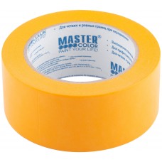 Лента малярная золотистая, рисовая бумага, термостойк. до 120°C, УФ-стойкость до 30 дней, 48 мм х 50 м (30-6127)