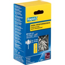 Алюминиевая высокопроизводительная заклепка R:High-performance-rivet, 4.8 х 20 мм, 250 шт RAPID 5001439