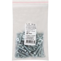 Винт с потайной головкой с полной резьбой оцинкованный DIN 965 5х25 100 шт Фасовка (27774-0)