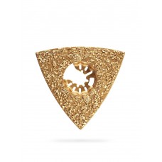 Полотно треугольное зачистное CARBIDE ВК8 Р20 80 мм с твердосплавной крошкой: клей, краска, раствор, кирпич, пенобетон ЗУБР StarQuick 15583-P20