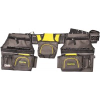 Пояс монтажника с 20 карманами и 2 подвесными подсумками, 2 петли для крепления молотка и рулетки KRAFTOOL 38742