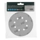 Круг абразивный на ворсовой подложке под липучку, перфорированный, P 40, 125 мм, 5 шт Сибртех (738027)