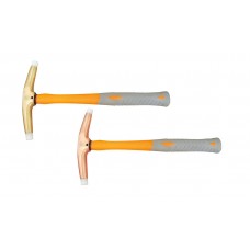 Молоток нейлоновый 420 гр AlCu рукоятка фиберглас искробезопасная 191F-1002, HORTZ