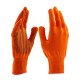 Перчатки Нейлон, ПВХ точка, 13 класс, оранжевые, XL (67845)