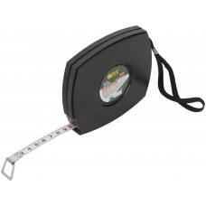 Рулетка, черный закрытый пластиковый корпус, стальная лента 30 м