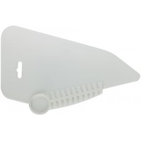 Шпатель прижимной, для разглаживания обоев, пластиковый, белый 280 мм (06905)